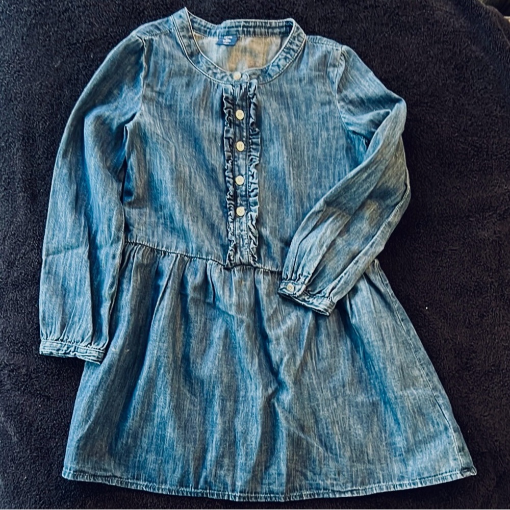 GAP Long Sleeve Denim Dress
